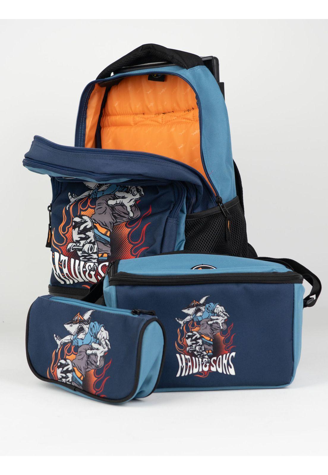 Mochila Roller Sandera Azul Infantil Maui and Sons-2
