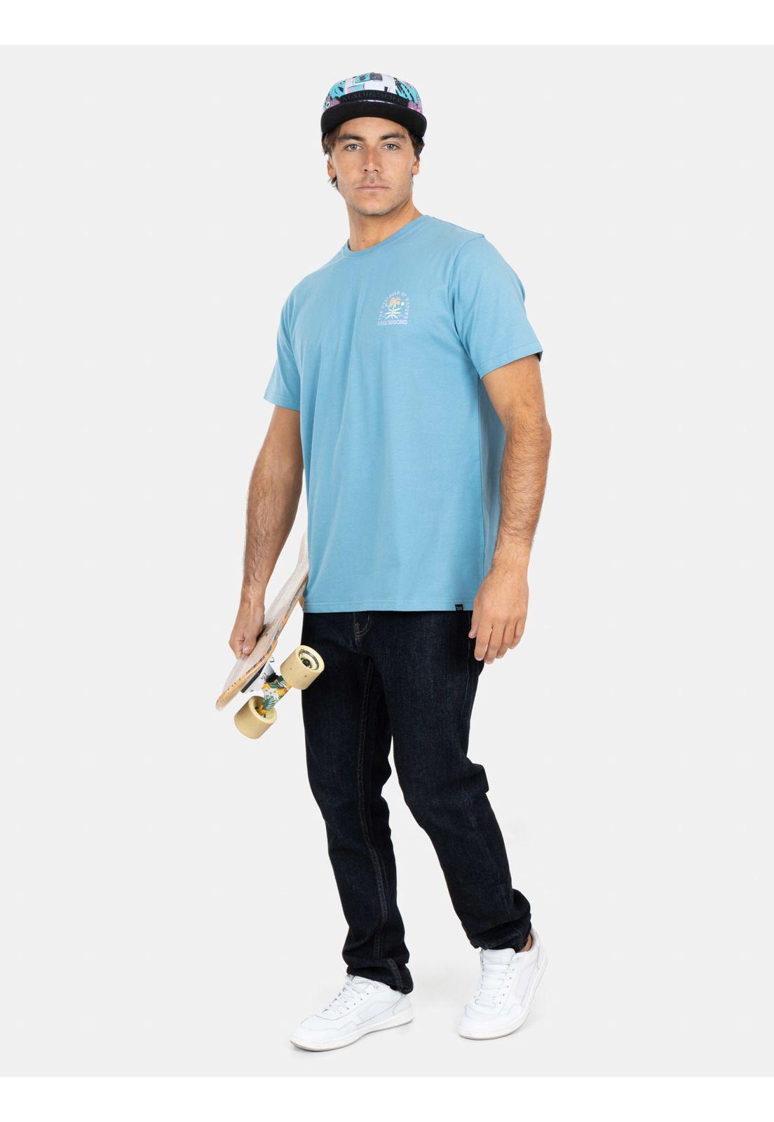 Polera MC The Symbols Of Nature  Celeste Hombre Maui And Sons-2