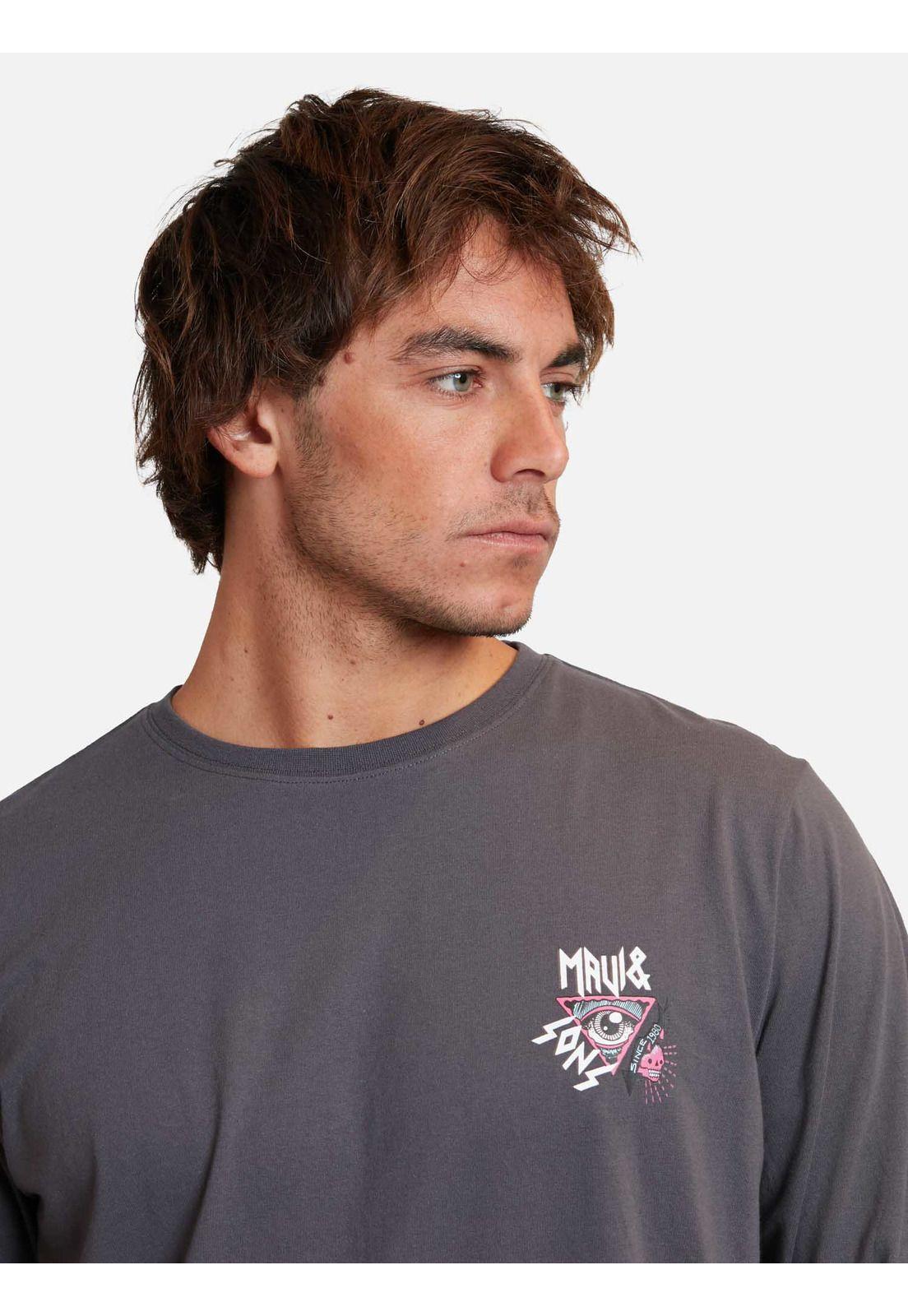 Polera Extraor Gris Oscuro Hombre Maui And Sons-2