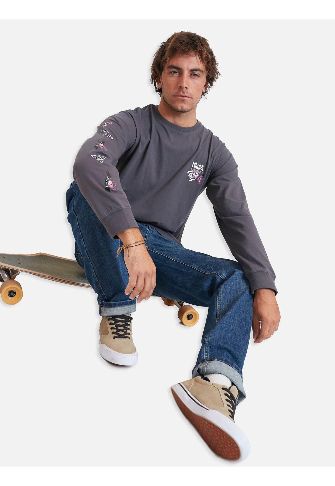 Polera Extraor Gris Oscuro Hombre Maui And Sons-3