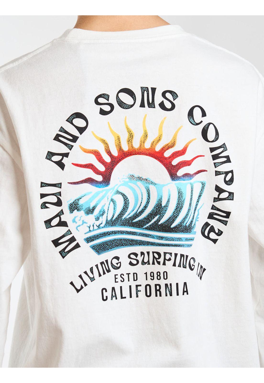 Polera ML Malibu Blanco Infantil Maui and Sons-3
