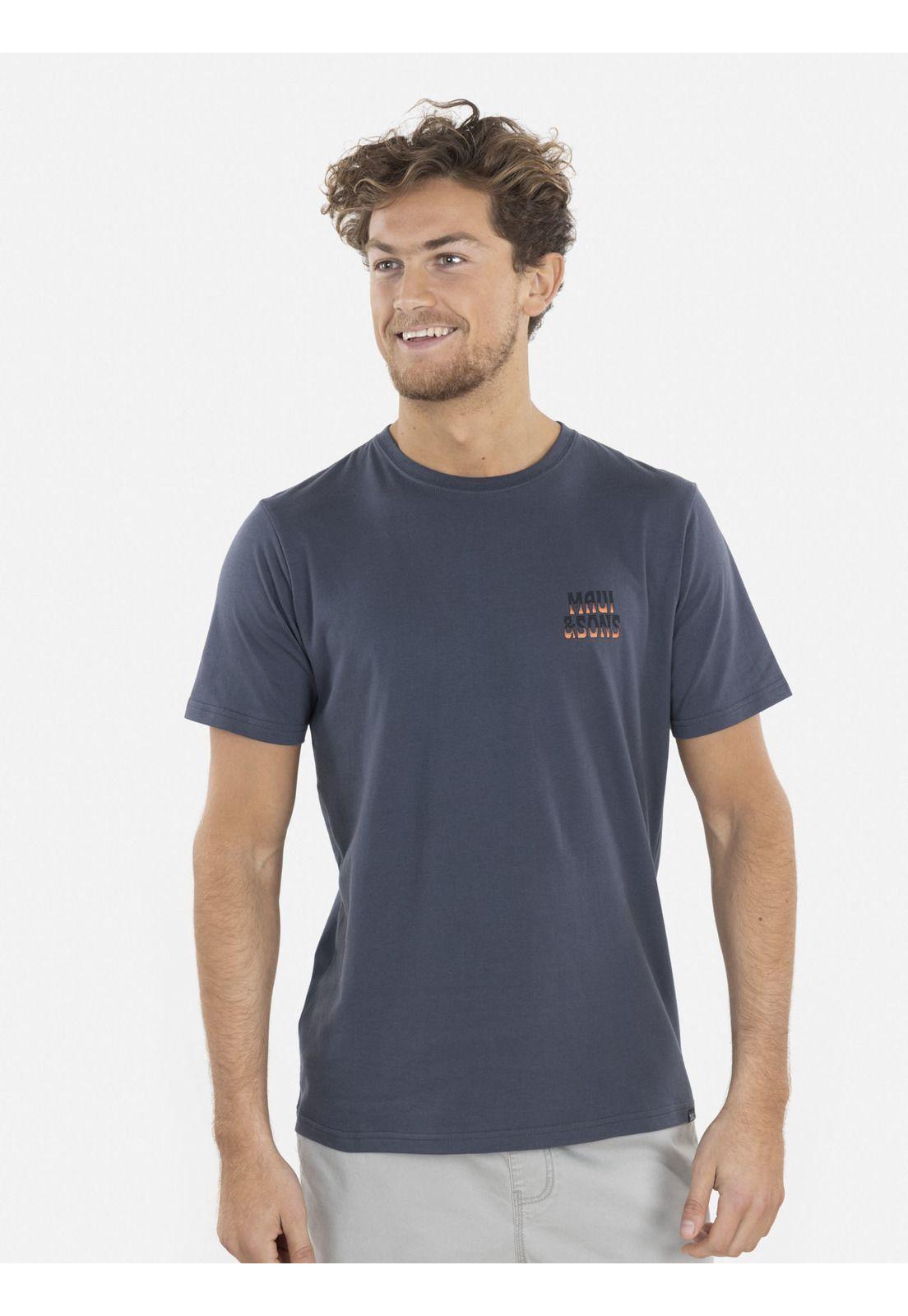 Polera Ride or Die SS TEE Hombre Gris Oscuro Maui and Sons-0