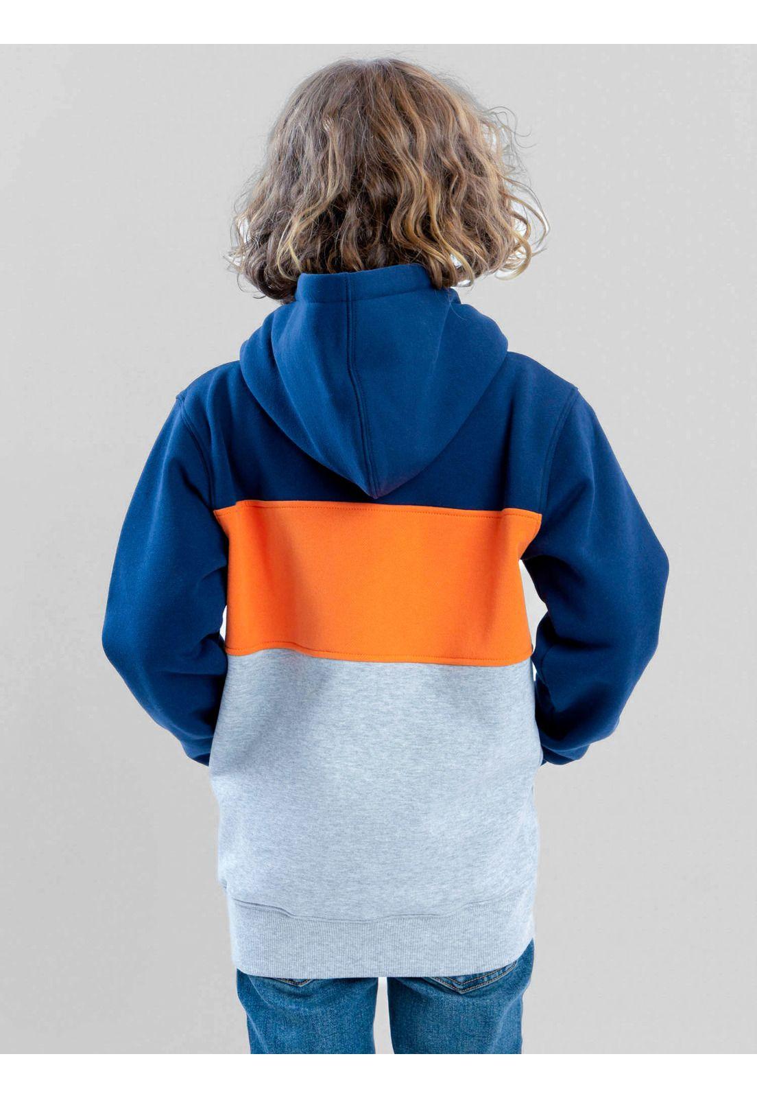 Poleron FZ Seaway Azul Infantil Maui And Sons-2