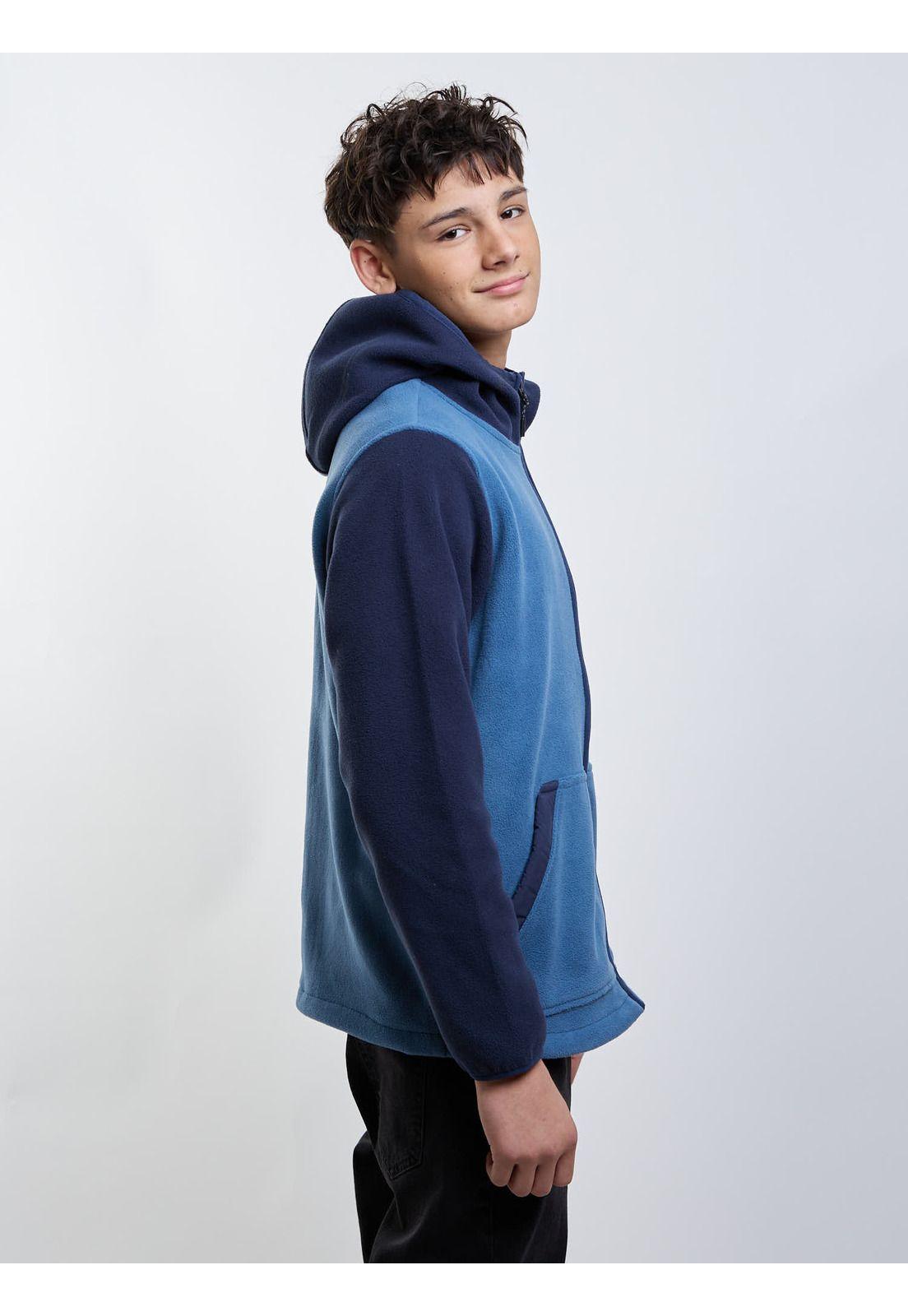 Poleron Micropolar Seaborn Azul Infantil Maui And Sons-2
