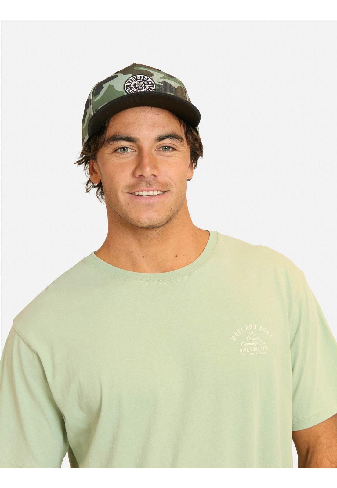Polera MC Dilis Verde Hombre Maui And Sons-2