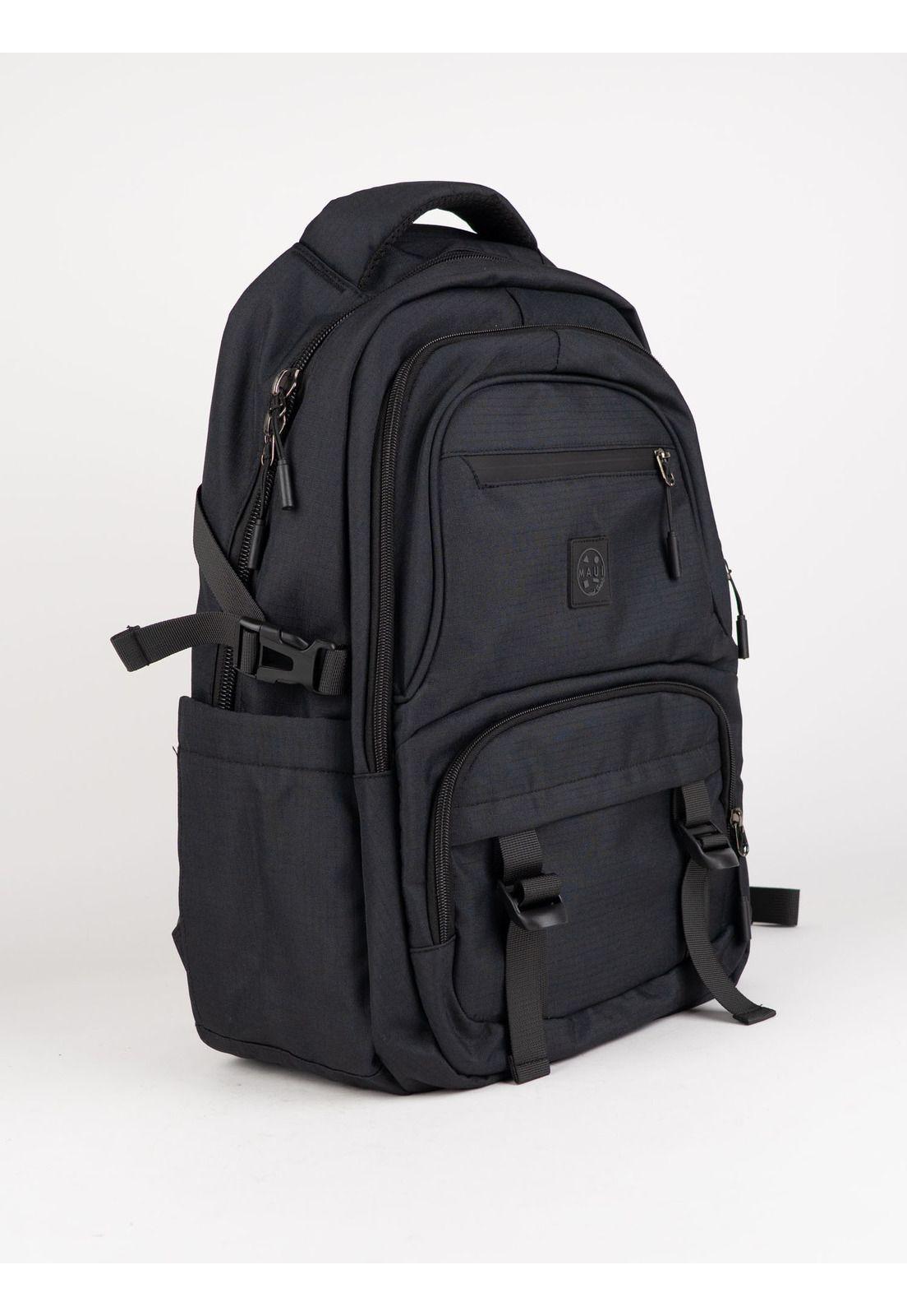 Mochila Escolar Wavely Negro Hombre Maui and sons-3