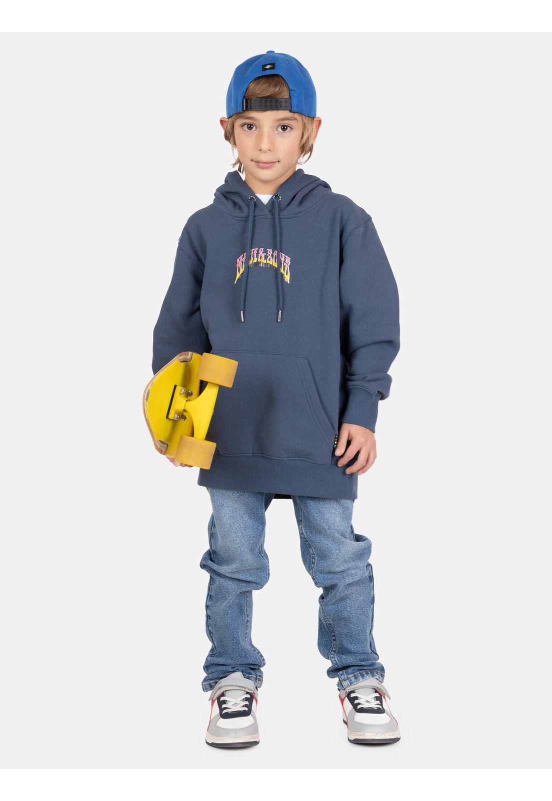 Poleron Canguro Brava Azul Infantil Maui And Sons-3