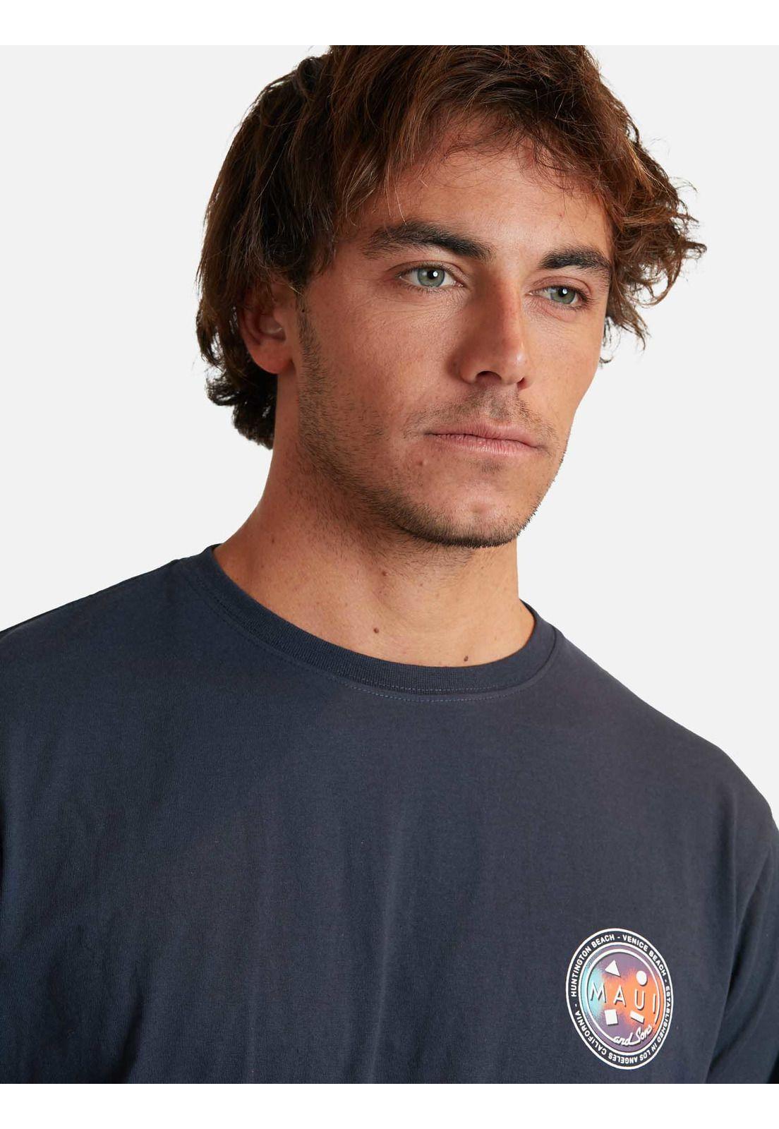 Polera Tefir Azul Marino Hombre Maui And Sons-3
