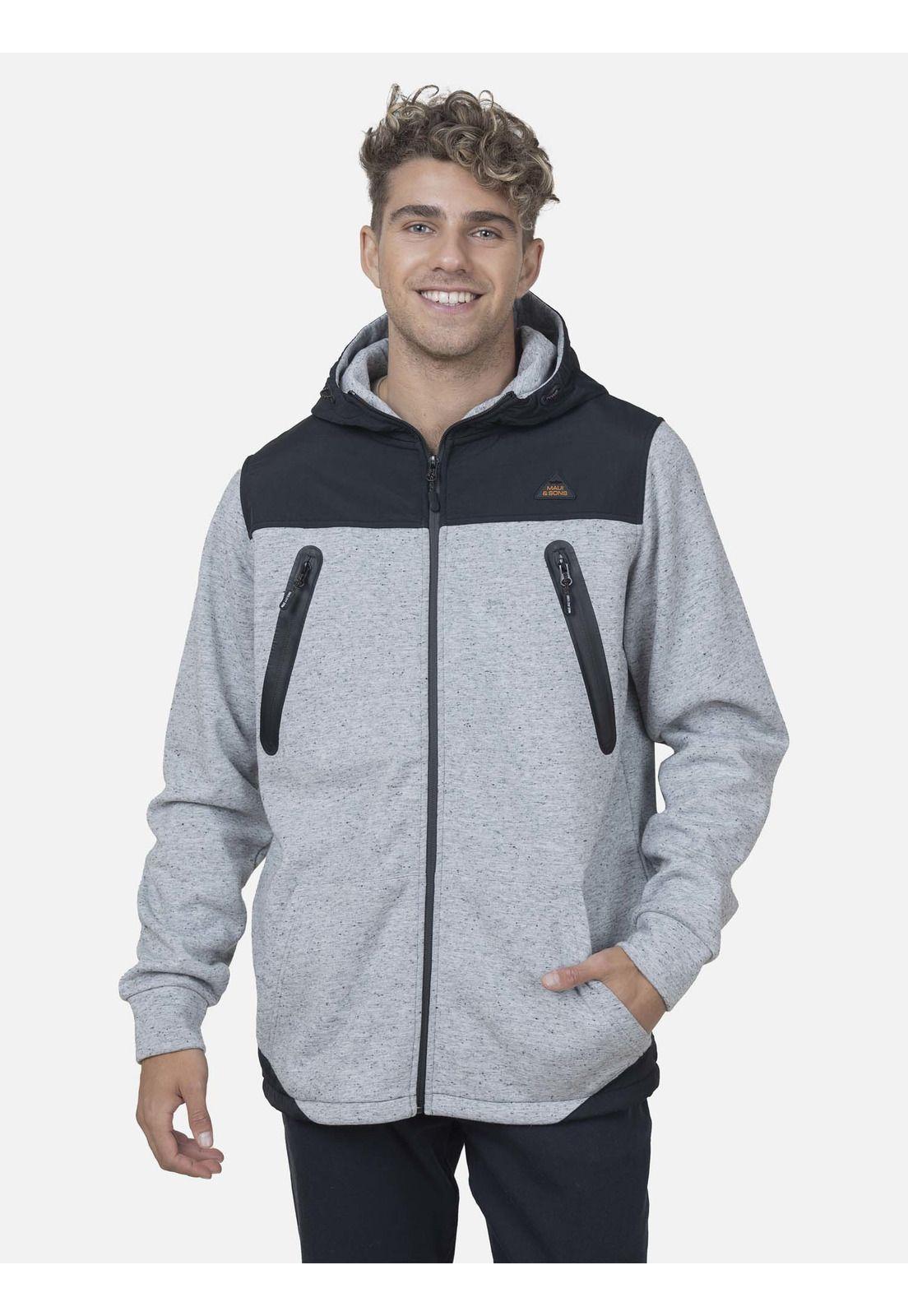 Fullzipper Hombre 5O548-MI22 Gris Claro Maui and Sons-0