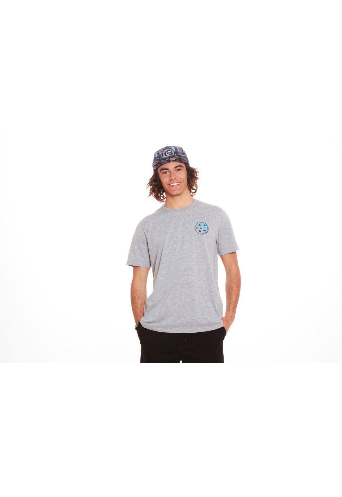 Polera M/C Hombre 5P171-MV20 Gris Maui and Sons-0