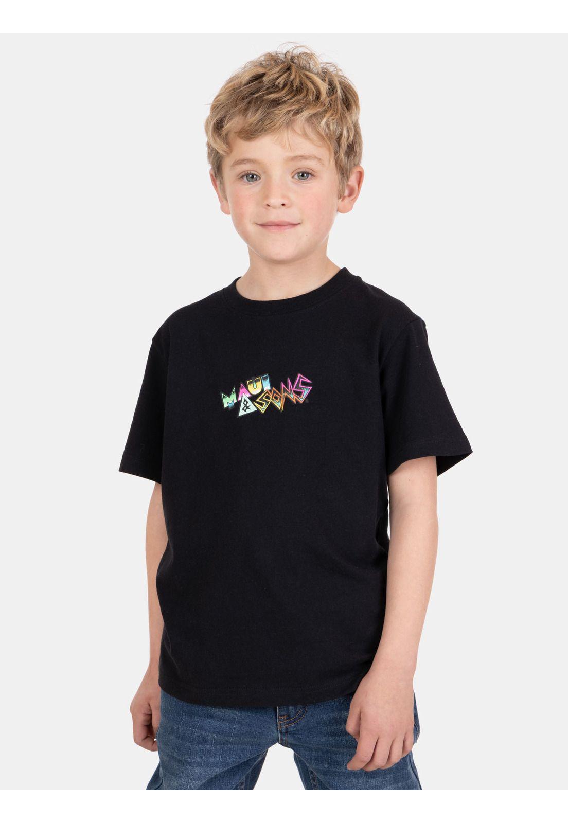 Polera MC SunBreak Negro Infantil Maui And Sons-0