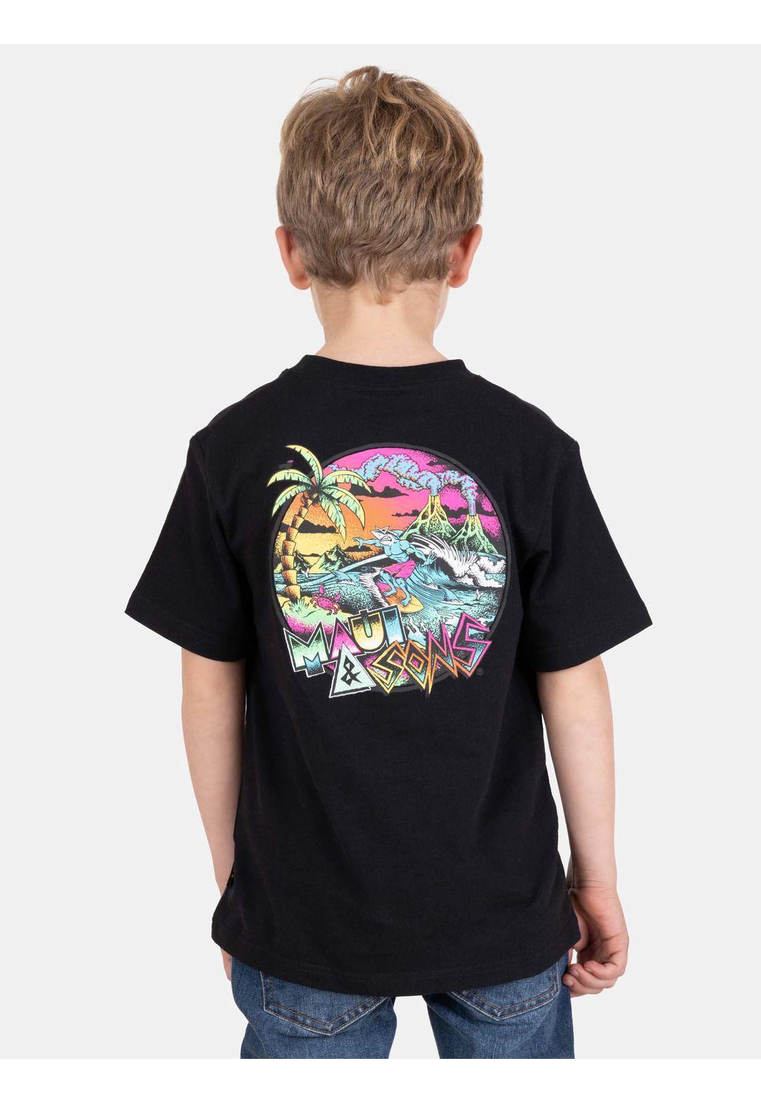 Polera MC SunBreak Negro Infantil Maui And Sons-1