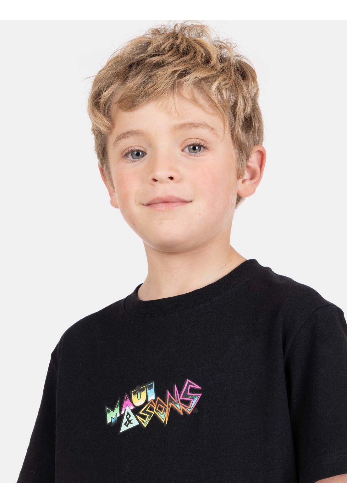 Polera MC SunBreak Negro Infantil Maui And Sons-2