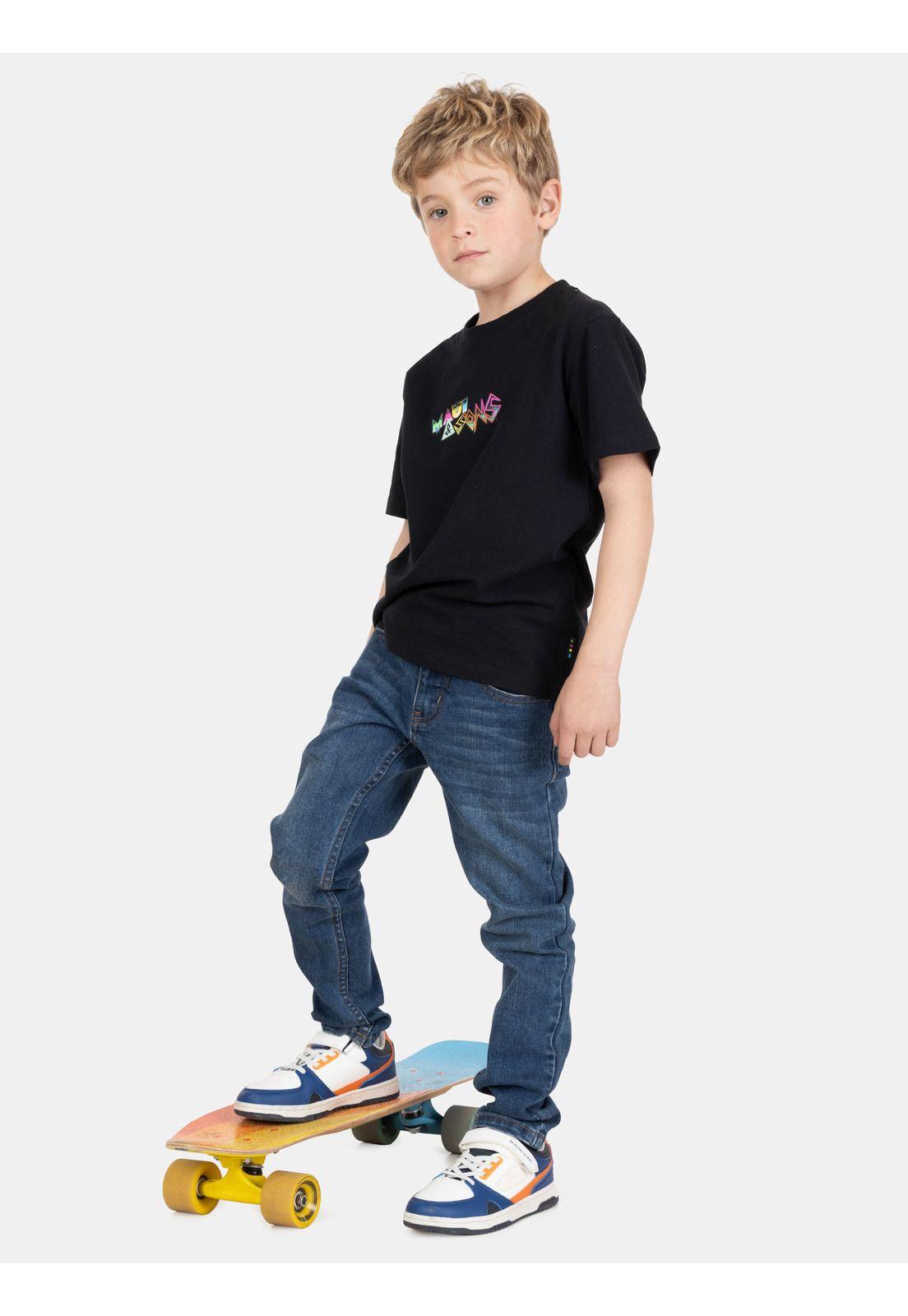 Polera MC SunBreak Negro Infantil Maui And Sons-3