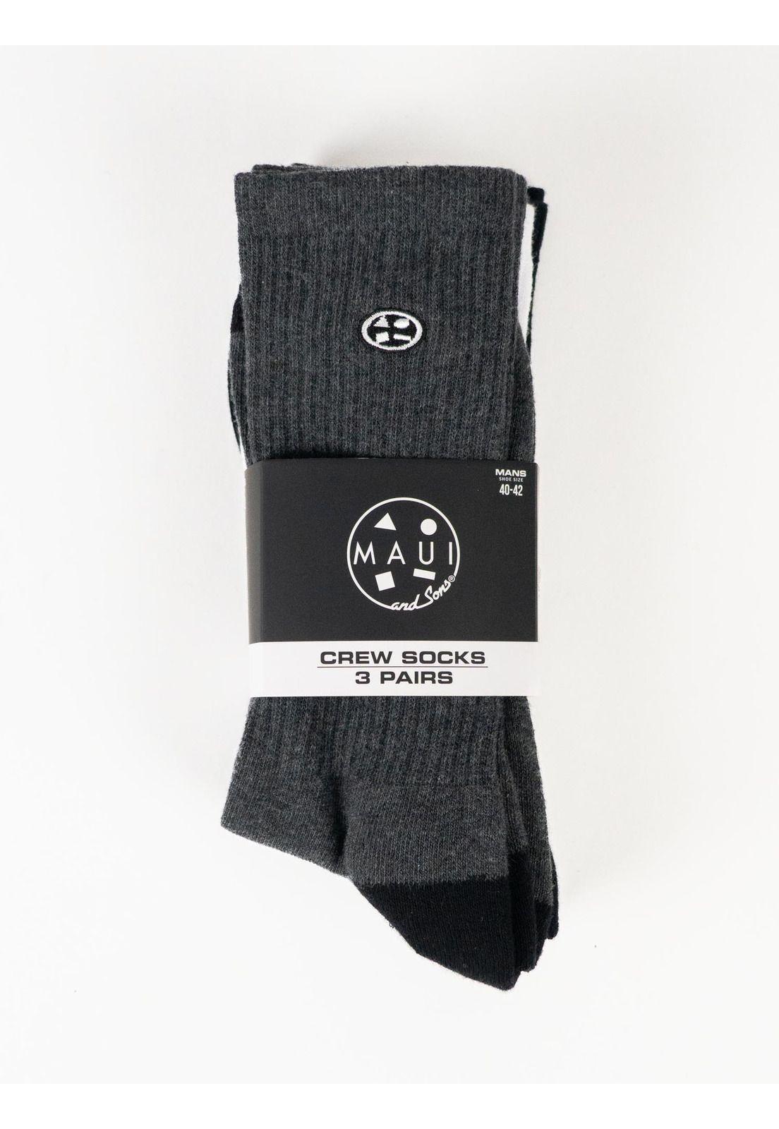 Pack de 3 Calcetines Palmbite Multicolor Maui And Sons-3