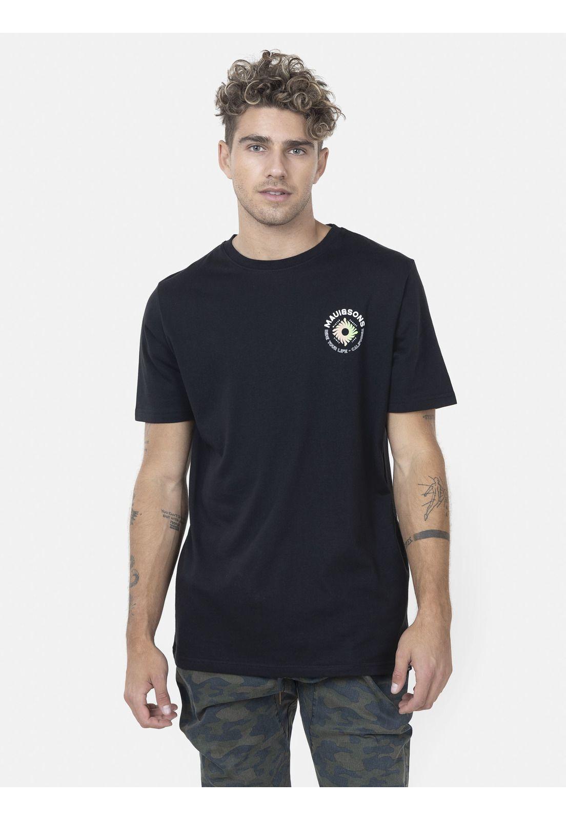 Polera Hombre ELEMENTAL SUN SS TEE Negro Maui and Sons-0