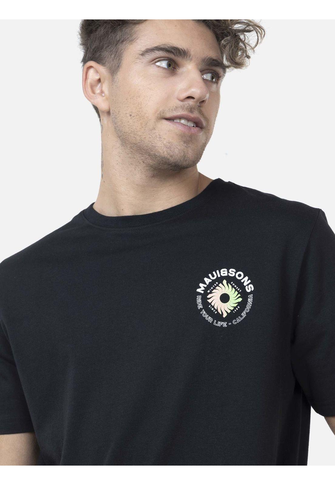 Polera Hombre ELEMENTAL SUN SS TEE Negro Maui and Sons-2