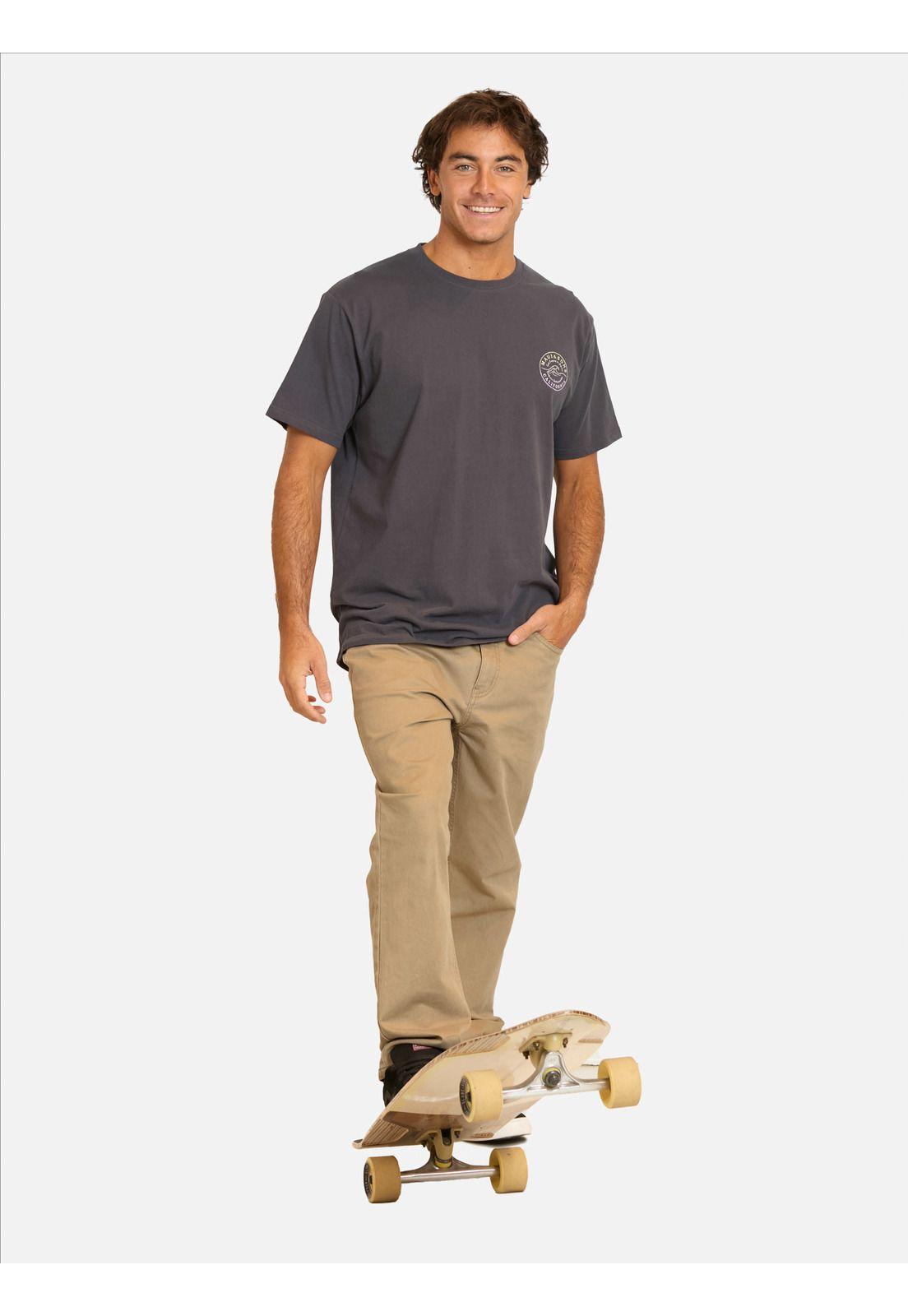 Polera MC Ficus Gris Hombre Maui And Sons-3
