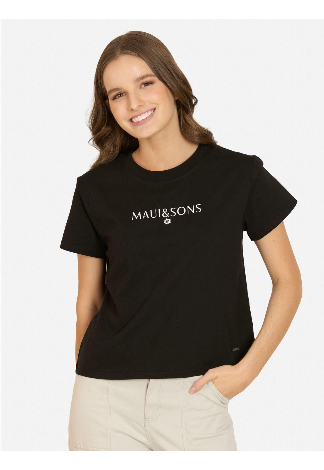 Polera MC Trinsea Negro Mujer Maui And Sons-0