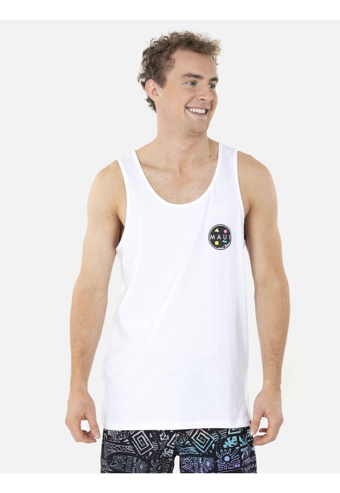 Polera SM COOKIE Hombre Blanco Maui and Sons-0