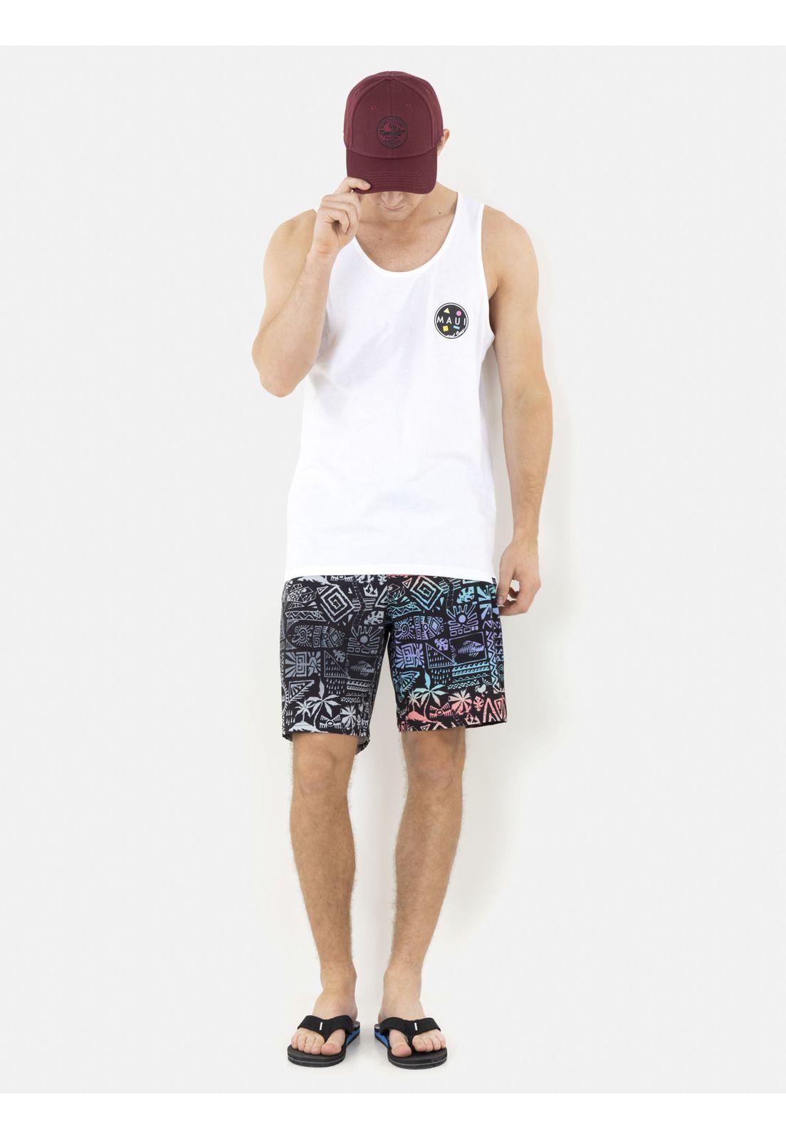 Polera SM COOKIE Hombre Blanco Maui and Sons-3