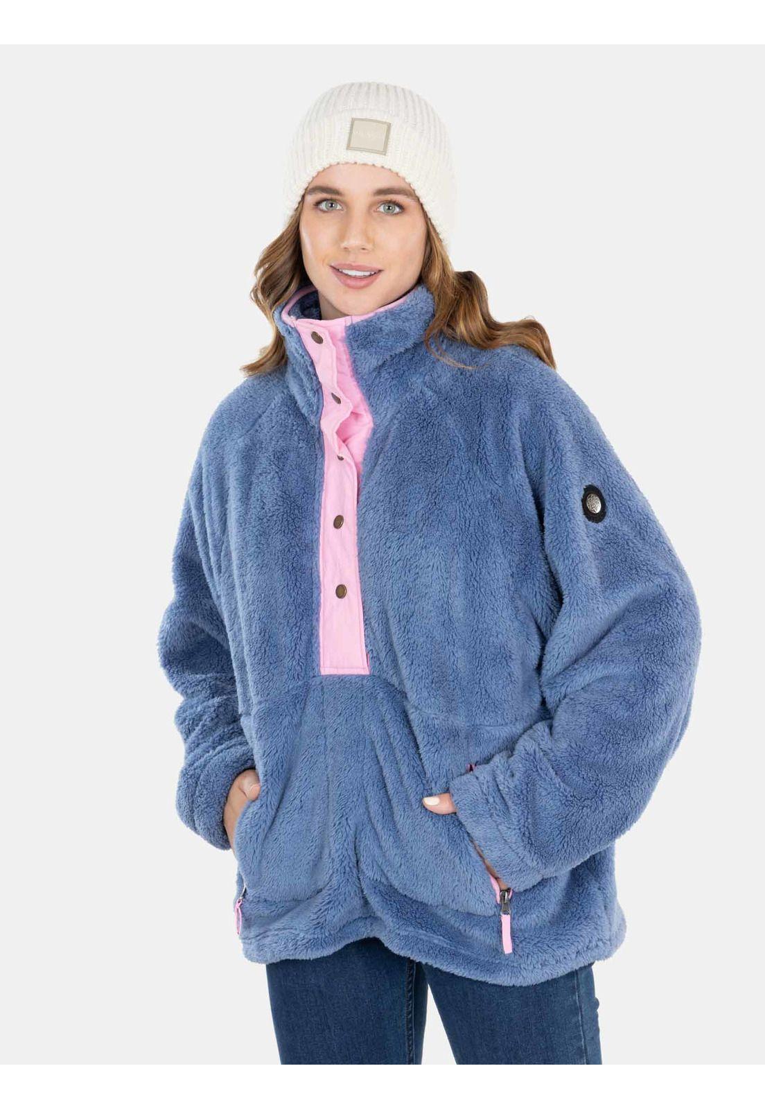 Poleron Chiporro Country Azul Mujer Maui And Sons-0