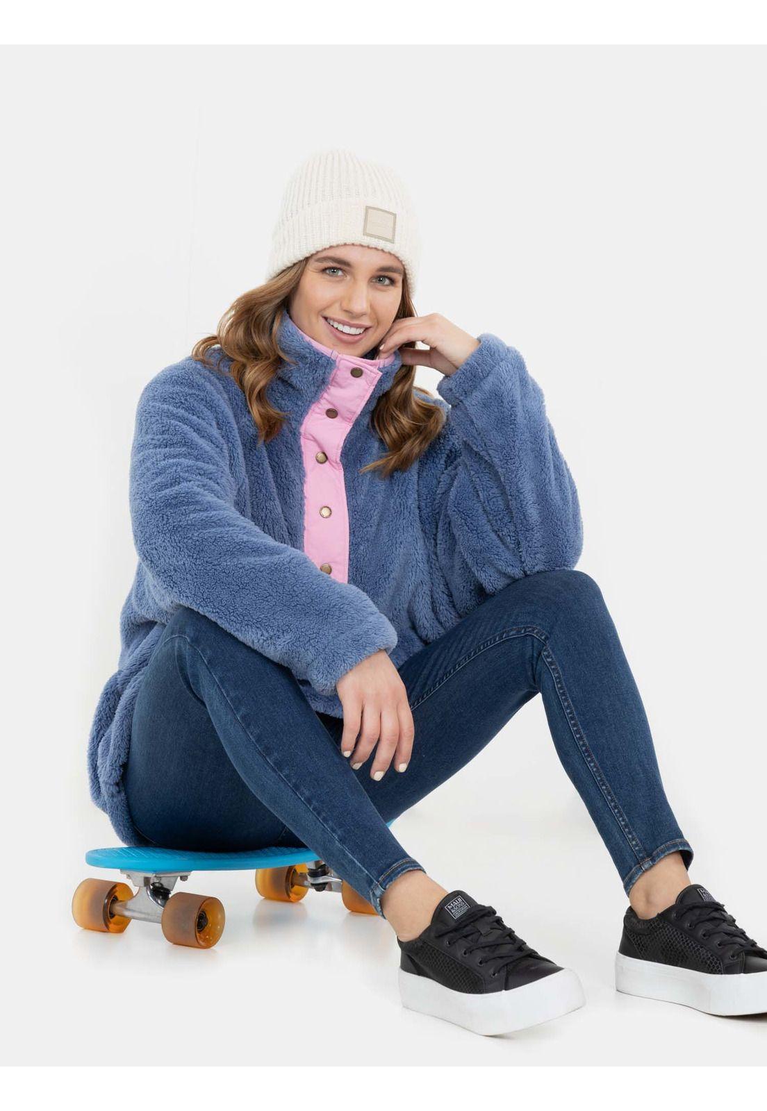 Poleron Chiporro Country Azul Mujer Maui And Sons-3