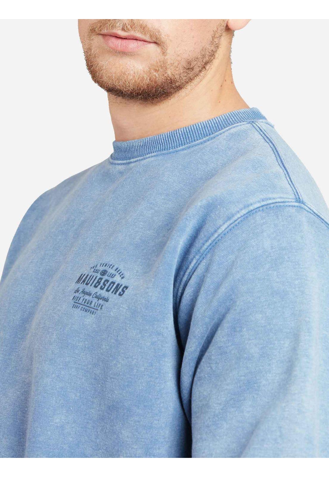 Poleron THE VENICE BEACH Hombre Azul Maui and Sons-1