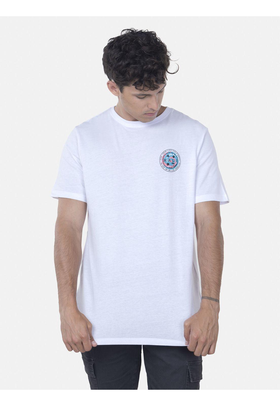 Polera Hombre COOKIE DYE SS TEE Blanco Maui and Sons-0
