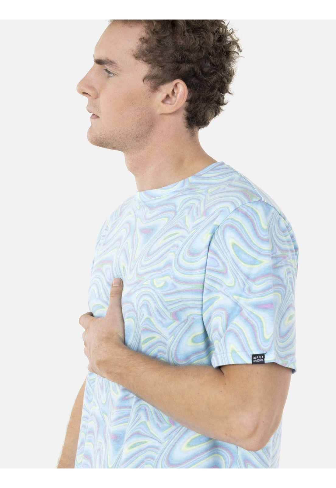 Polera PSYCHODELIC Hombre Multicolor Maui and Sons-2
