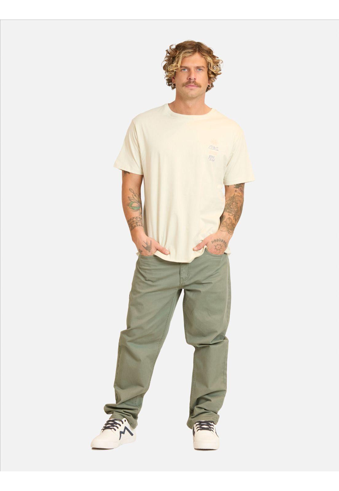 Polera MC Baniw Beige Hombre Maui And Sons-3