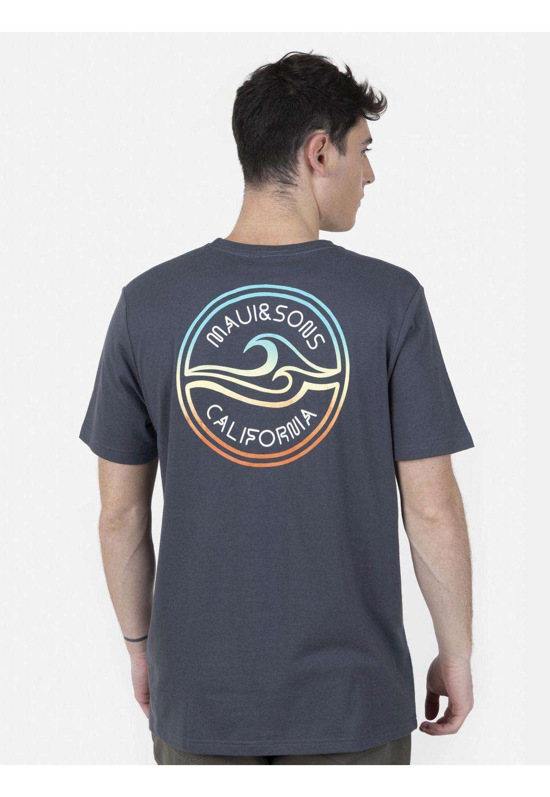 Pack Polera Billetera 5AV1554 Hombre Gris Oscuro Maui and Sons-1