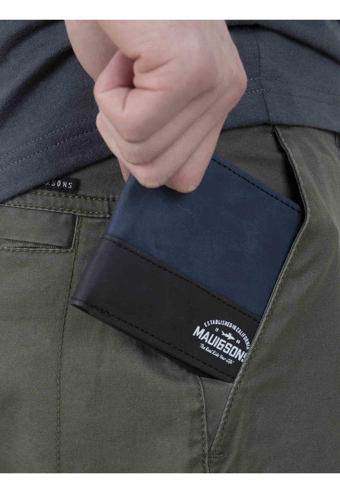 Pack Polera Billetera 5AV1554 Hombre Gris Oscuro Maui and Sons-2