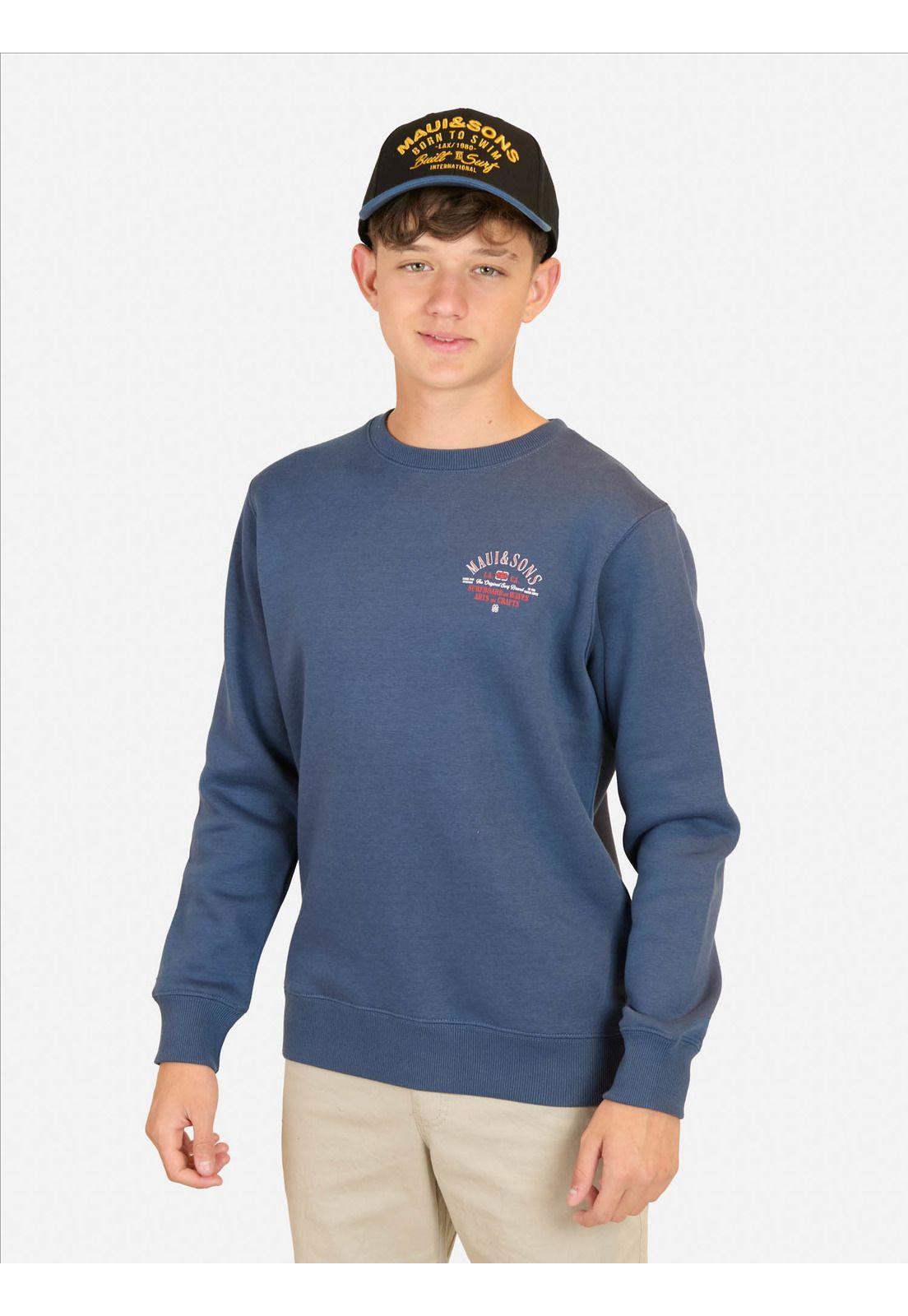 Poleron CR Oceanic Celeste Infantil Maui And Sons-0