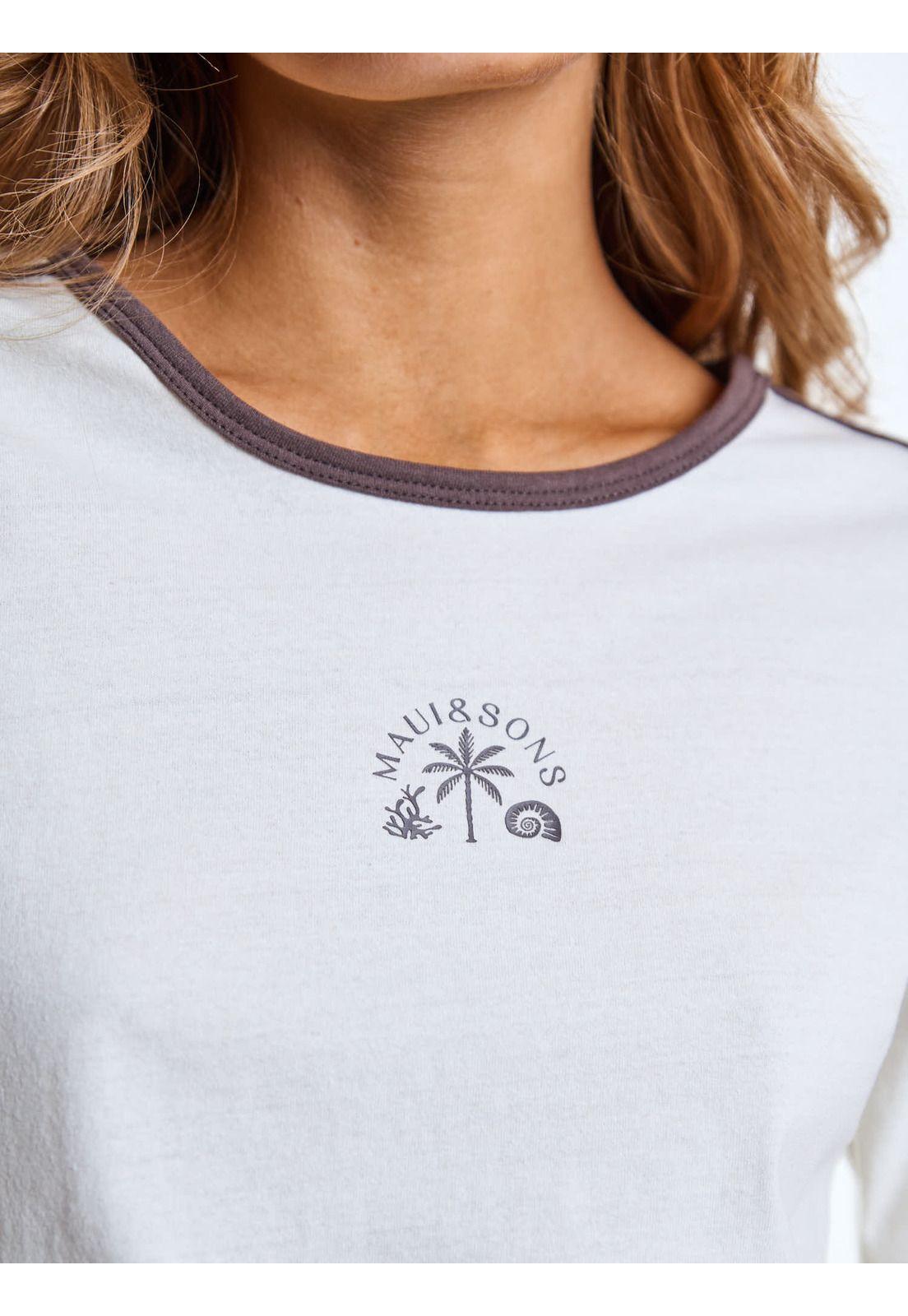 Polera ML Luma Beige Mujer Maui and Sons-4