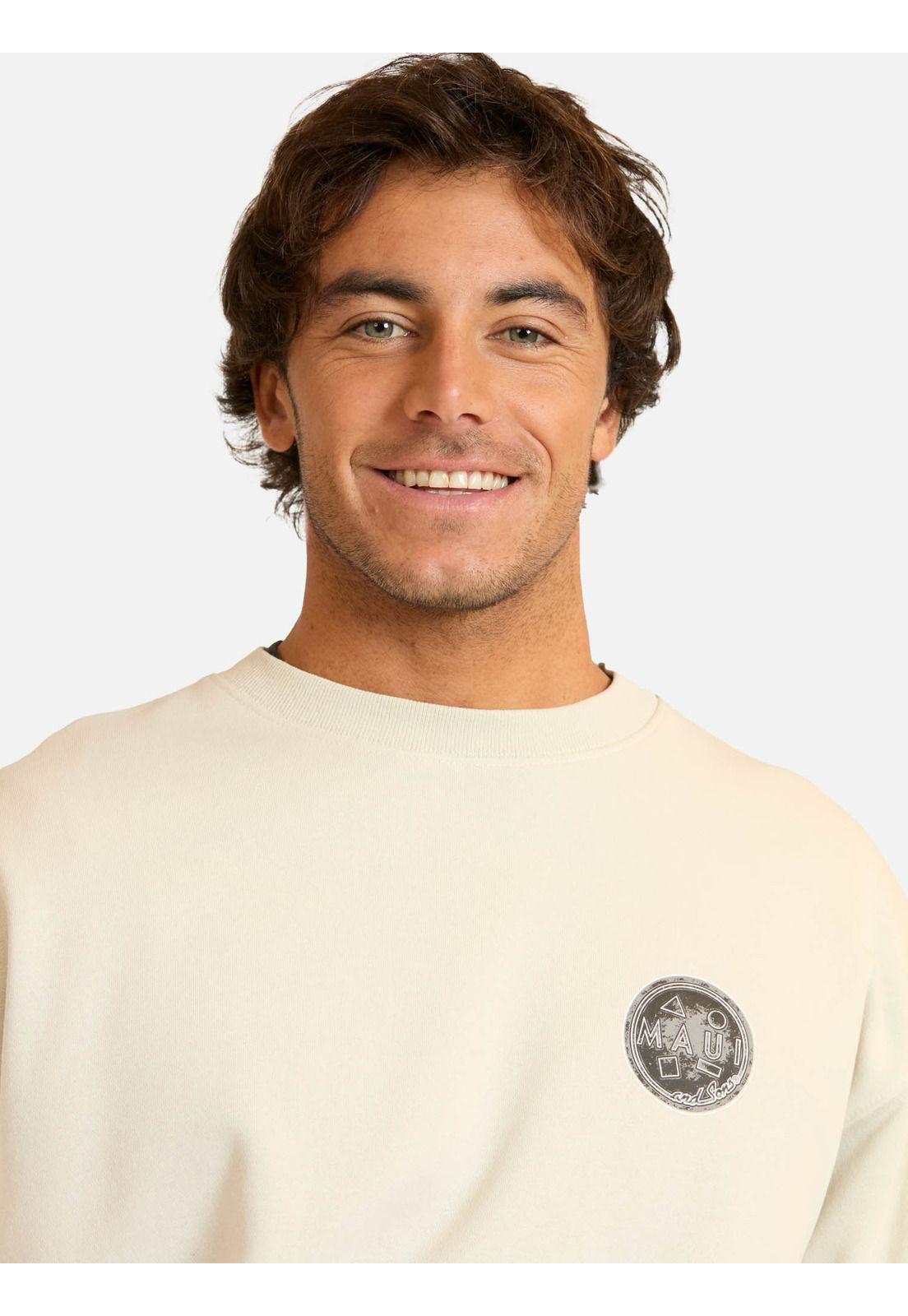 Poleron CR Brisaria Beige Hombre Maui And Sons-2