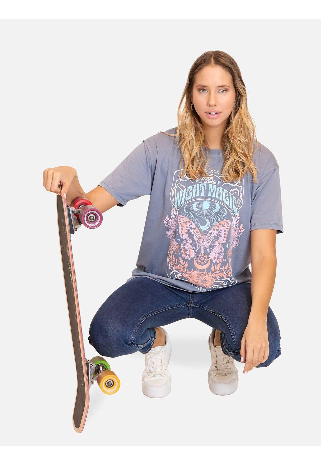 Polera MC Night Magic Azul Mujer Maui And Sons-2