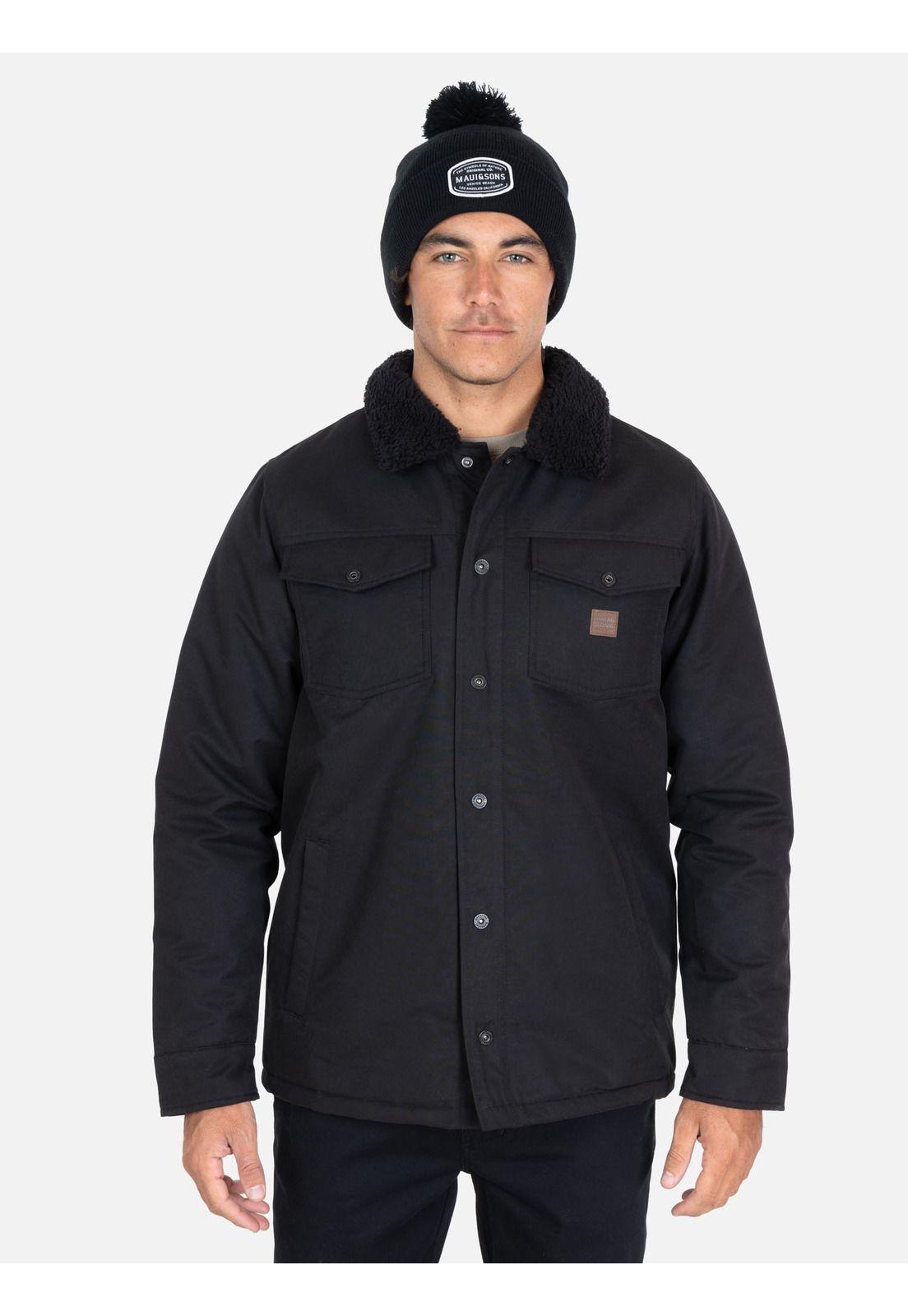 Chaqueta Ícaro Negro Hombre Maui And Sons-0