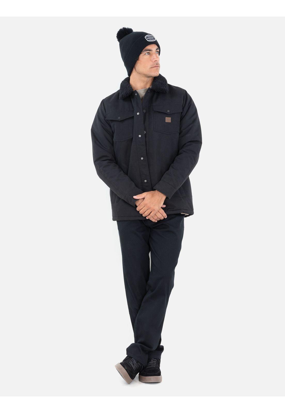 Chaqueta Ícaro Negro Hombre Maui And Sons-3