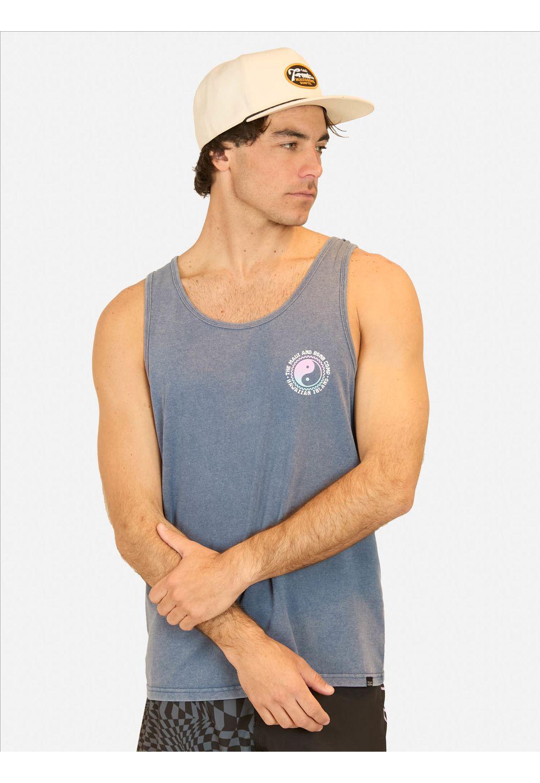 Polera SM Hawaiian Island Azul Hombre Maui And Sons-0