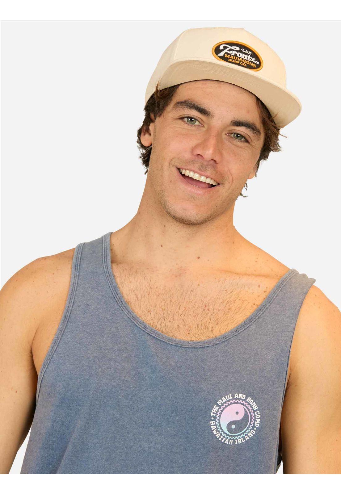Polera SM Hawaiian Island Azul Hombre Maui And Sons-3
