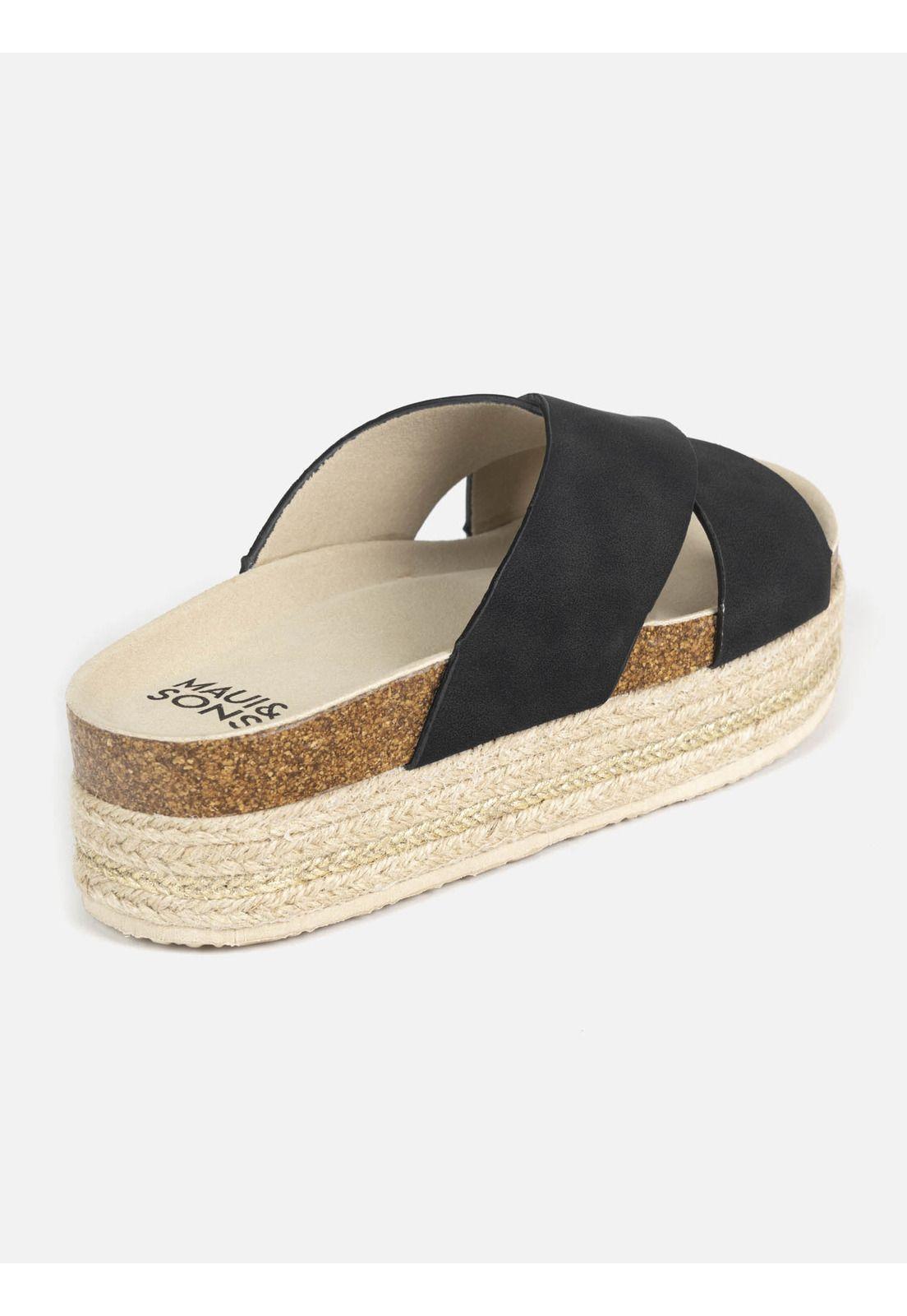 Sandalia Mujer 5S1486-WV22 Negro Maui and Sons-1