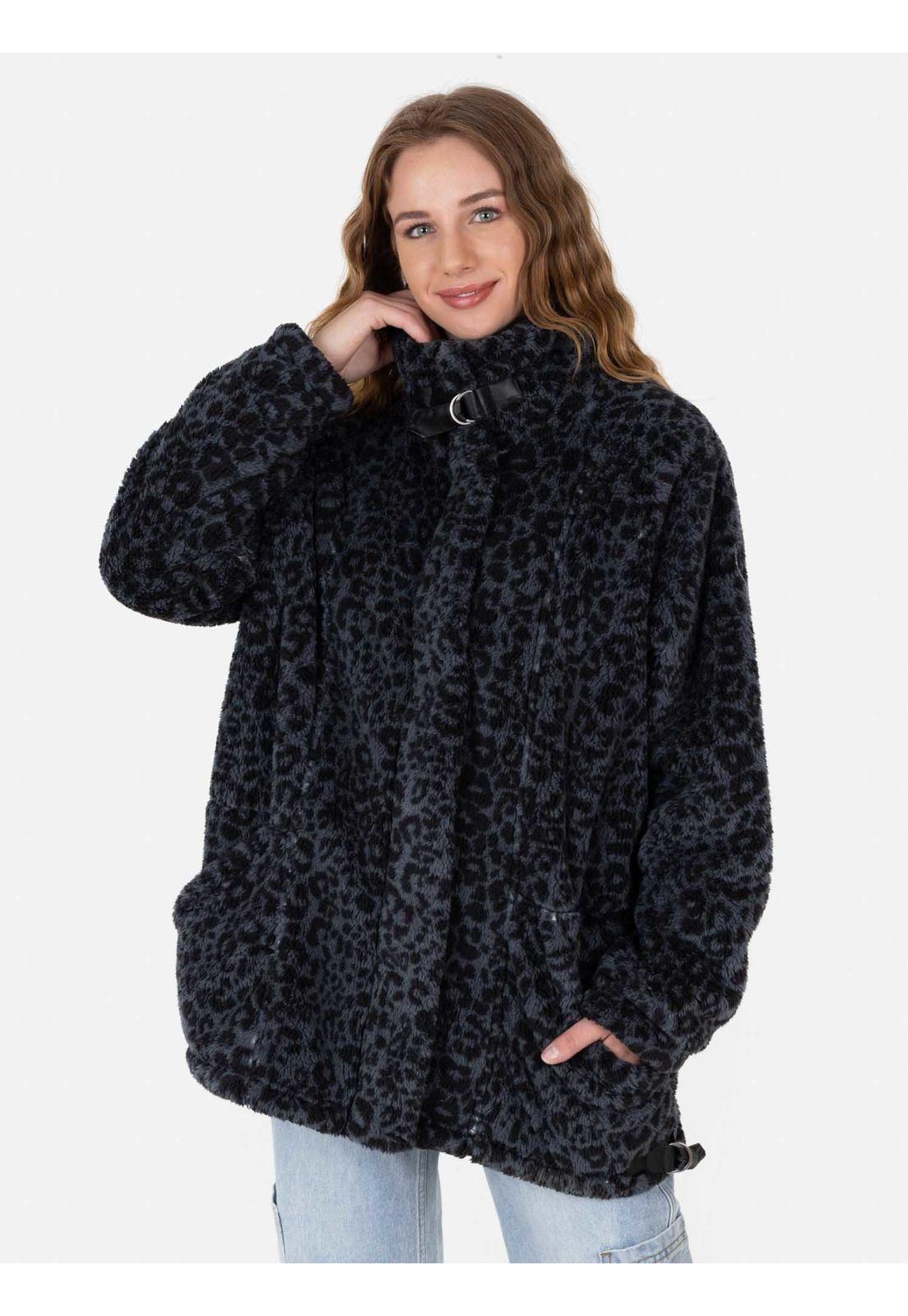 Poleron PARDUS SHERPA Mujer Multicolor Maui and Sons-0