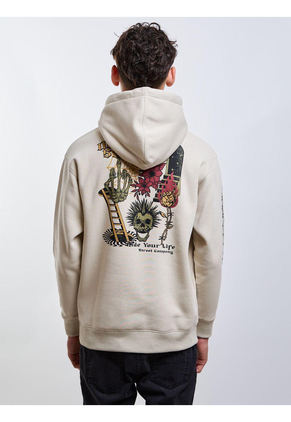 Poleron Canguro Voyager Beige Infantil Maui And Sons-1