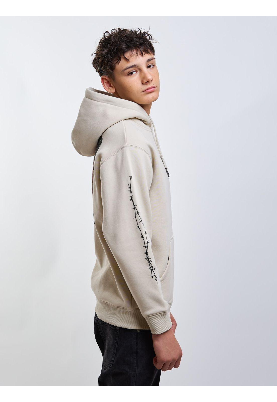 Poleron Canguro Voyager Beige Infantil Maui And Sons-2