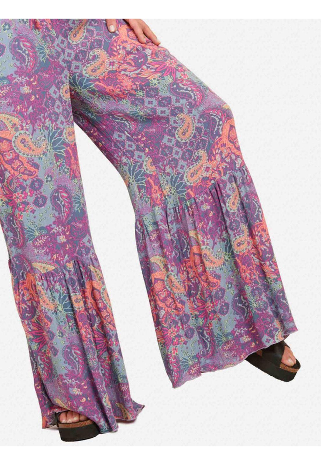 Pantalon Paisley Mujer Multicolor Maui And Sons-2
