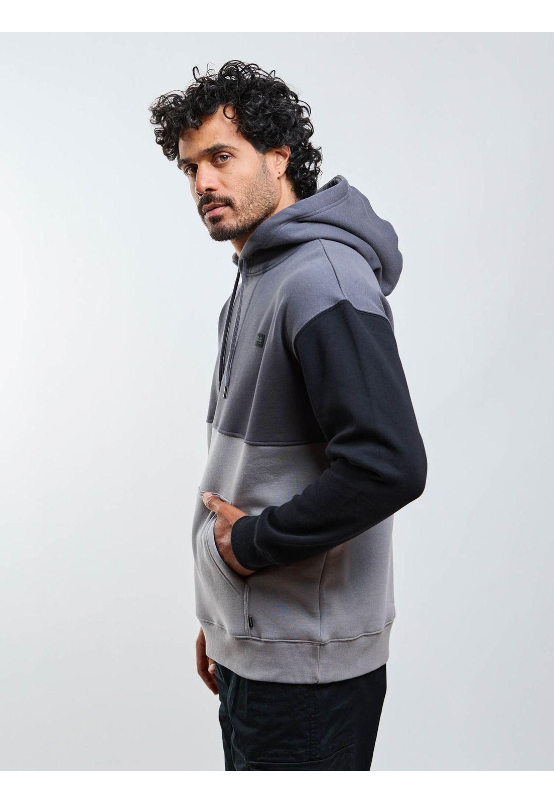 Poleron Canguro Driftx Gris Hombre Maui And Sons-2