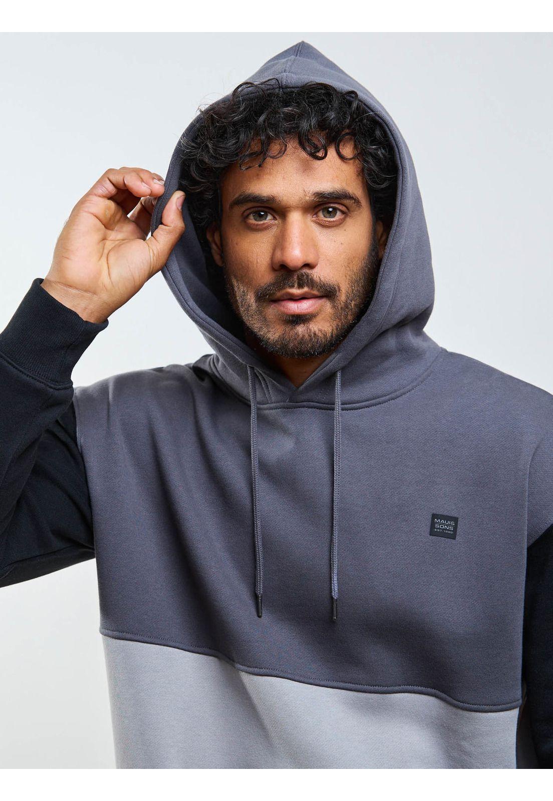 Poleron Canguro Driftx Gris Hombre Maui And Sons-3