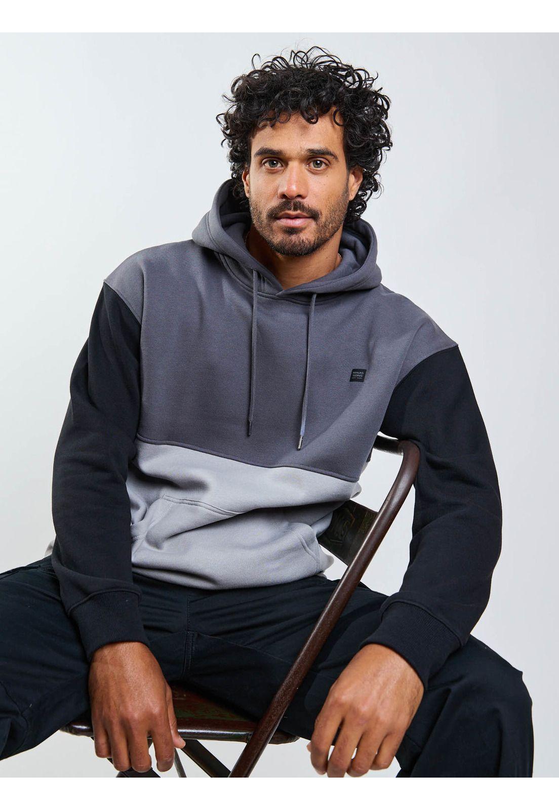 Poleron Canguro Driftx Gris Hombre Maui And Sons-5