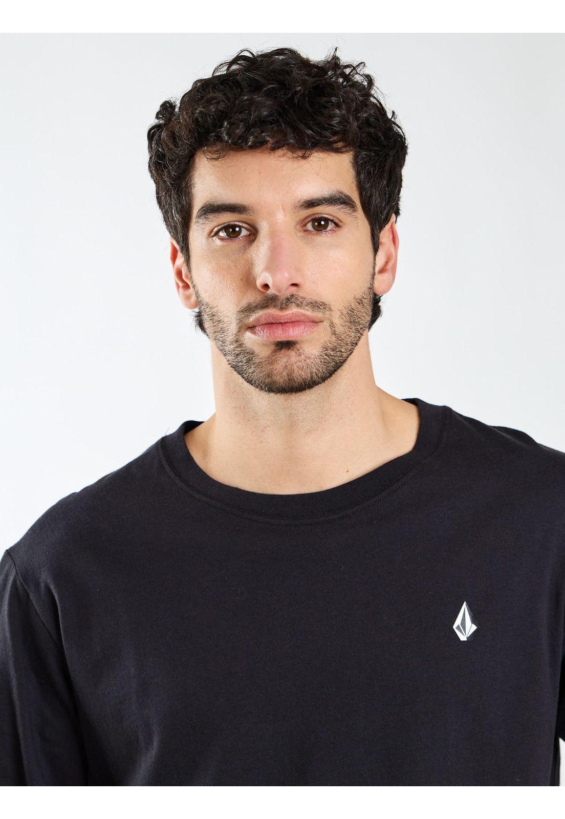 Polera ML Fracture Negro Hombre Volcom-3